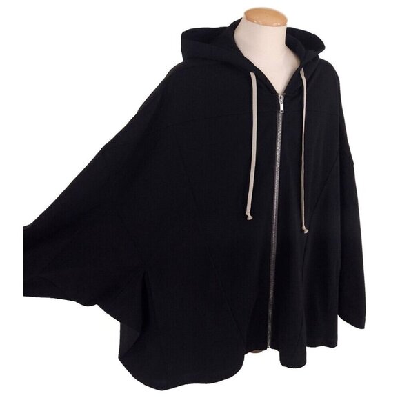 Rick Owens Black Oversized Hoodie - Picture 6 of 14